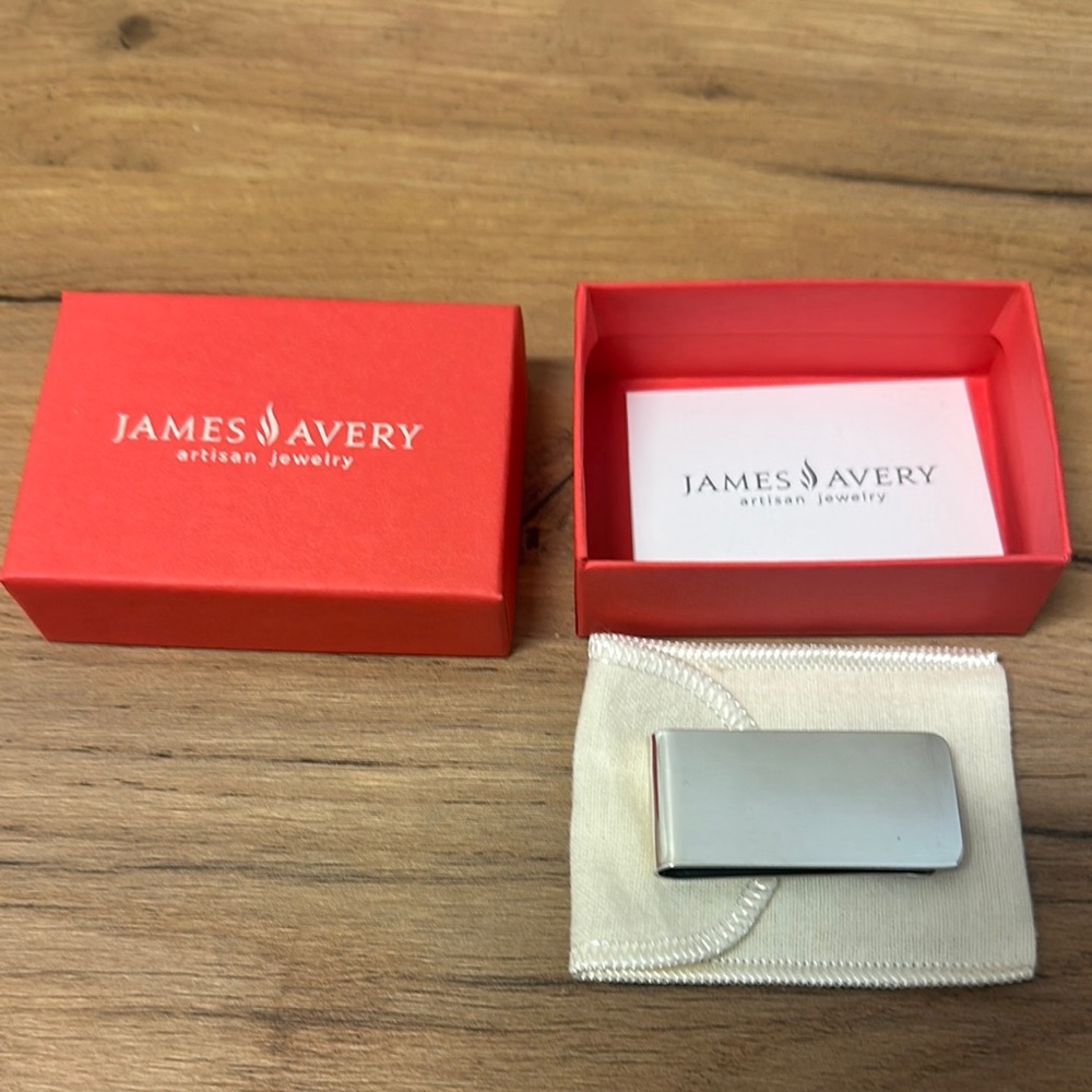 James Avery Silver Money Clip Sleek Design